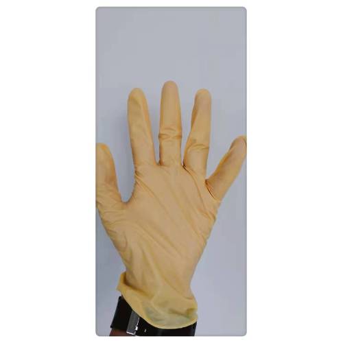 Yellow medical vinyl glove China Manufacturer