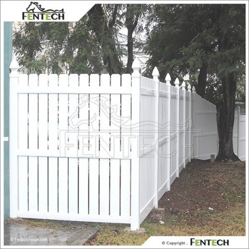 Cheap Plastic vinyl Fence Semi-privacy Fence