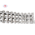 Precision cast link chain in heat treatment furnace