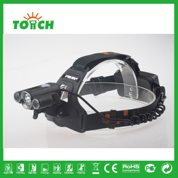2017 New design powerful rechargeable focus beam LED headlamp for camping