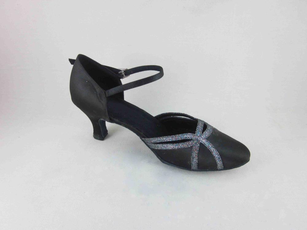 1 Inch Heel Black Dance Shoes