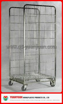 Foldable storage roll container/ hand truck