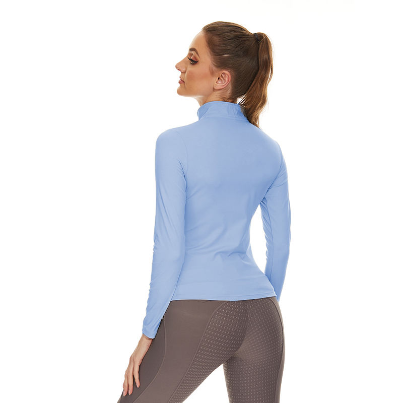 blue equestrian baselayer