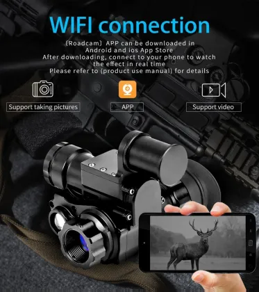 TRV NVG10 Night Vision Monocular: 1080p Digital Infrared Night Vision Goggles