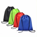Nylonpolyester Easy Carry Foldble DrawString Bag Återvinn ryggsäcksresor