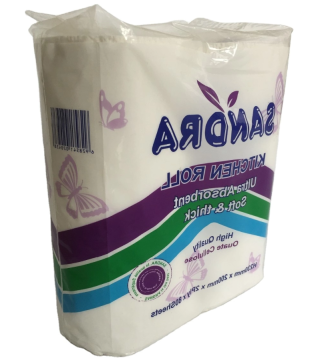 Easy tear-off kitchen towel rolls