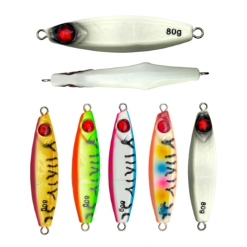 Fast Sinking Luminous Baits: 40/60/80/100/120g Iron Lead Bionic Jigs for Slow Jigging