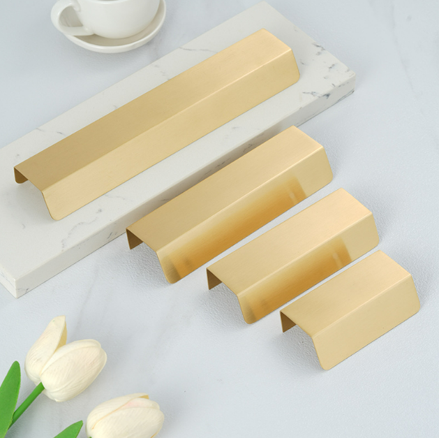 brushed brass wardrobe handles
