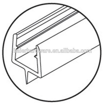 hot sale glass shower door waterproof pvc seal at the bottom of the door K-SE202