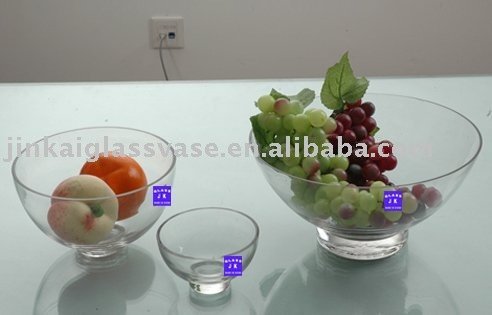 clear glass round plate for tableware