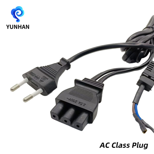 Kabel Daya Dua Pin Bulat Eropa