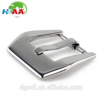 High polish custom design chrome steel watch buckle