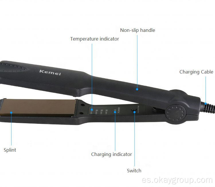 Plancha de pelo cuatro velocidades control de temperatura hermosa