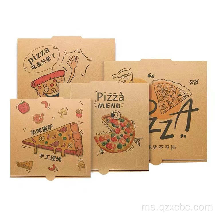 Kotak pizza, kotak untuk pizza mini, pembungkusan pizza forzen