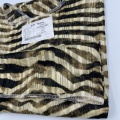 Tiger Stripe Pattern Polyester Lurex Blend Cloth