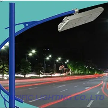 Silver LED street light works up to 50000 hours