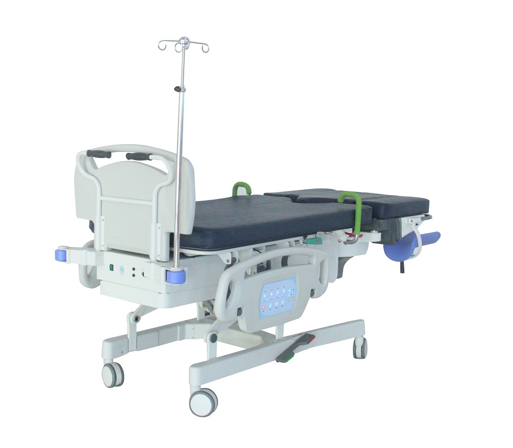 Electric labour obstetric bed