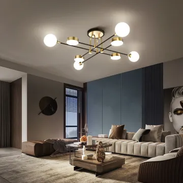 Fashion Design Acrylic Round LED Ceiling Light for Living Room