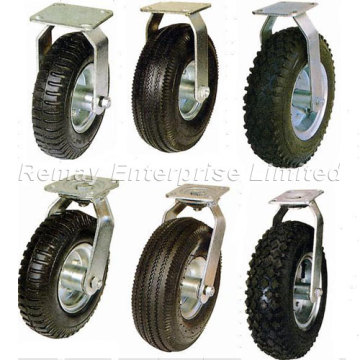 Pneumatic Rubber Castor