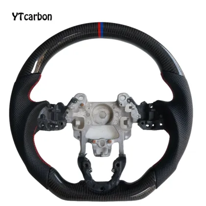 YTcarbon Real Carbon Fiber Steering Wheel for Mazda 3, 6, Axela, CX-3, CX-5 Automotive Accessories