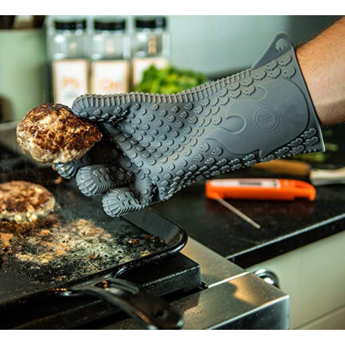 Heat Resistant Grill Gloves Silicone Oven Mitts