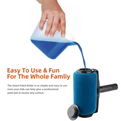 DIY Paint Runner Pro Roller Brush Tools Set with Flocked Edger