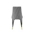 Cadeira ergonômica de tecido com encosto alto para jantares elegantes