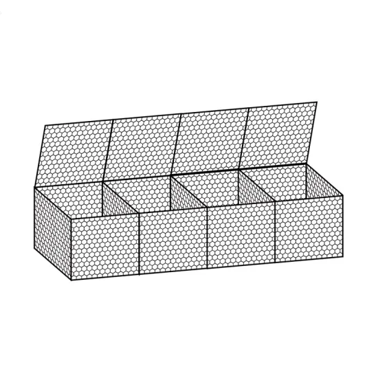 Welded Gabion Basket with Lid: Galvanized Wire Retaining Wall