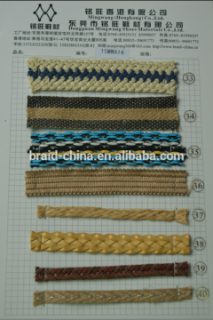 knitted strips for shoes accessary/braid fabric/braid rope/braid belt using decoration shoes