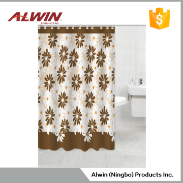 wholesale Polyester hotel printing shower curtain 9057
