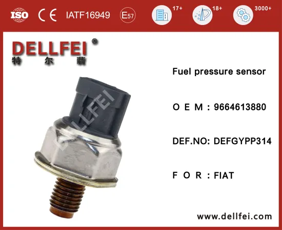 Fuel Rail Pressure Sensor 9664613880 for FIAT