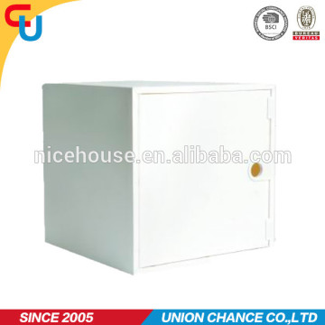 White color foldable plastic storage box with door