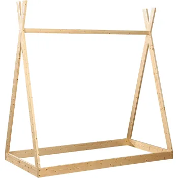 Toddler Loft Bed: Wooden Teepee Twin Bed for Kids - Montessori Furniture