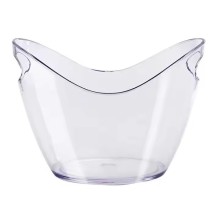 Plastic AS Transparent Ice Bucket For Bars