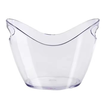 Plastic AS Transparent Ice Bucket For Bars