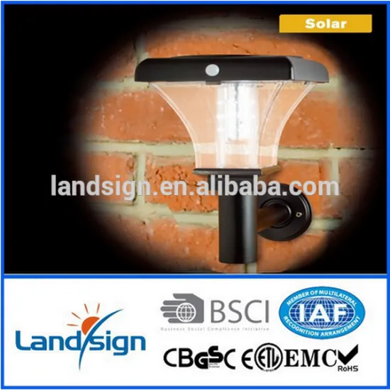 Luxury design series outdoor solar wall lamps solar PIR wall light