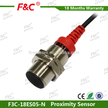 M18 360 degree LED view and Short body NPN NO flush inductive proximity switch sensor