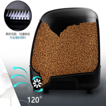 Automatic Pond Fish Feeder: Large Capacity, Waterproof Machine for Timed Koi and Fish Feed in Outdoor Settings