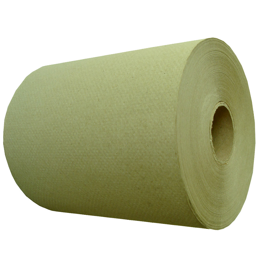 Recycled Hardwound Paper Towel Rolls Brown 800 Feet