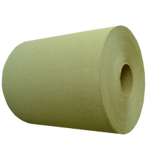 Rollos de toallas de papel duros reciclados marrones 800 pies