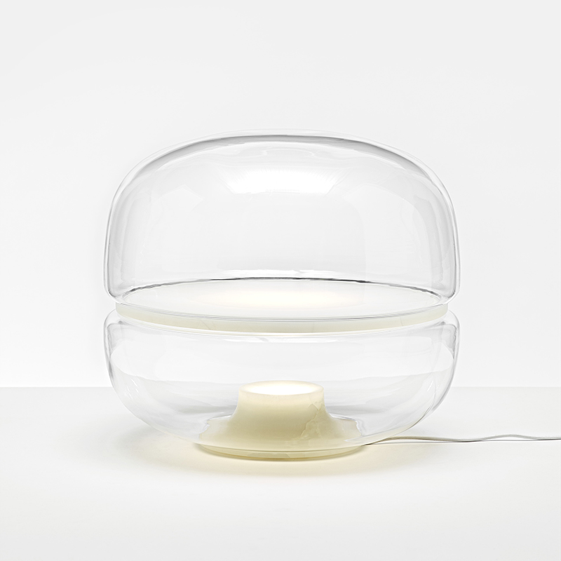 Clear Glass Small Bed Lamp