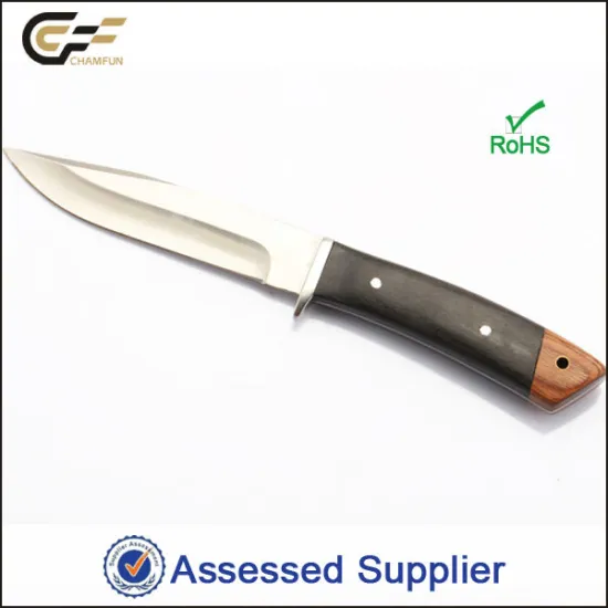 Wood Handle Handmade Fixed Blade Hunting Knife Custom