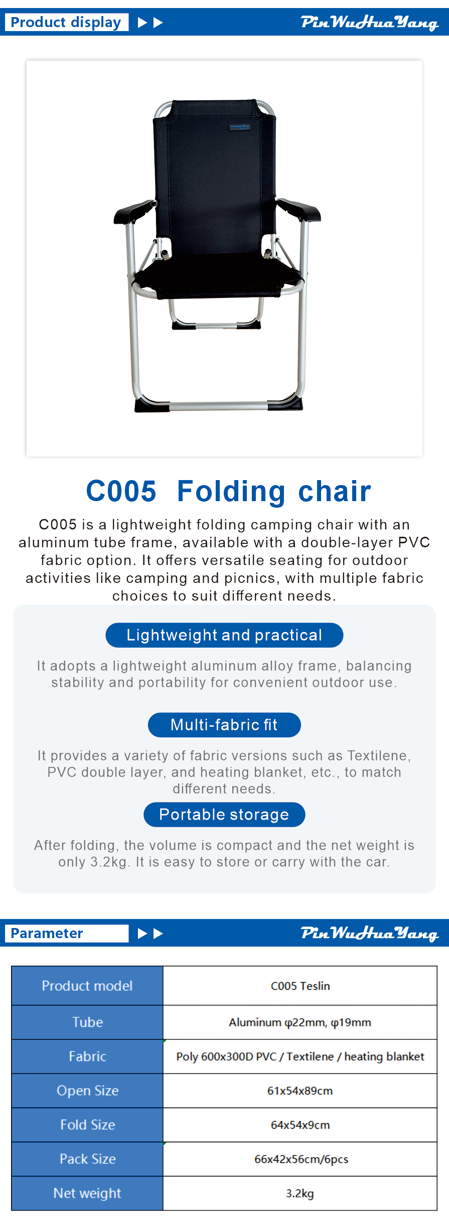 Luxury Travel Camping Chair