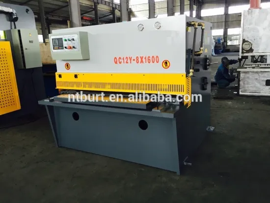 QC12Y-8x1600 Hydraulic swing beam shearing machine tools