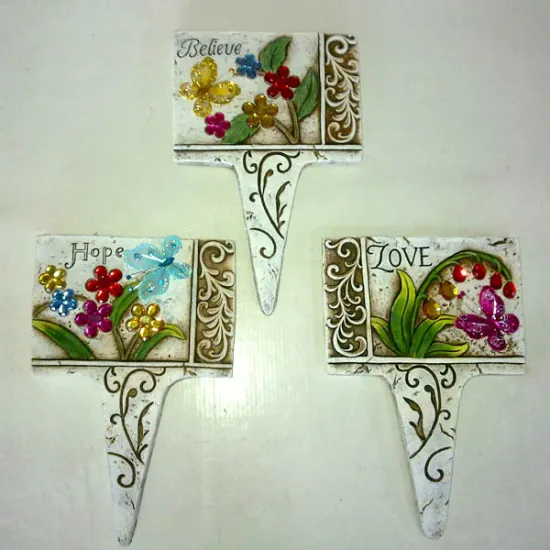 "Believe & Hope & Love" garden decorative garden foot stepping stones