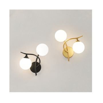 Luci da parete di rame e vetro per la decorazione della casa