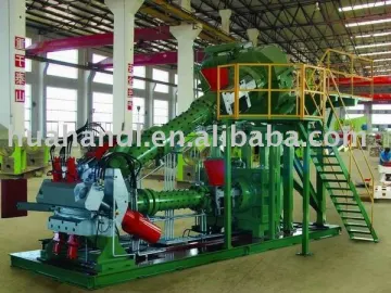 Double extruder Pin-barrel cold feed