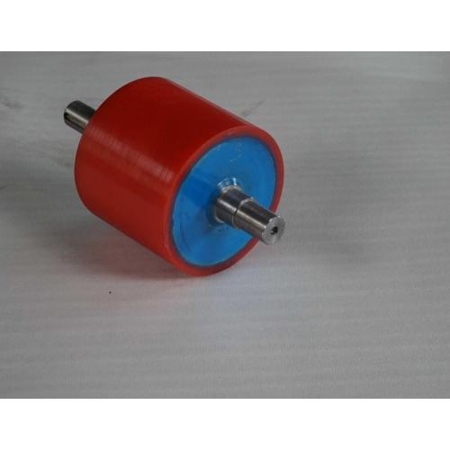 Heat transfer machine rubber roller