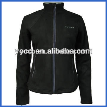 Highly recycle zipper man fleece jacket