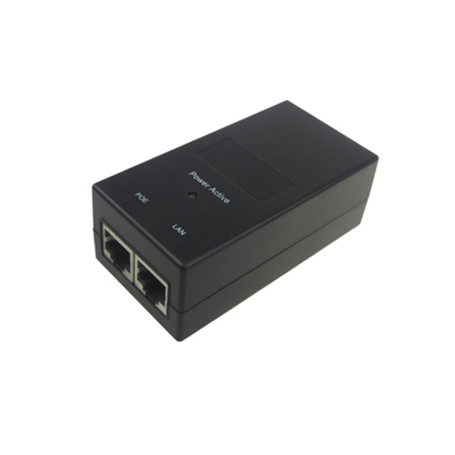 black color 48v 0.5a poe power adapter